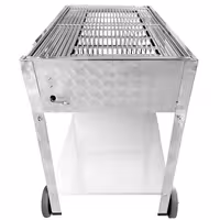 Gázgrill - 10 kW - inkl. mobil alsó állvány, grillrács és lemez