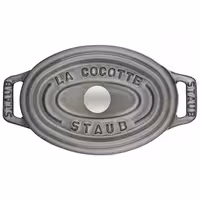 STAUB | Mini Cocotte Round Enamelled Cast Iron Casserole Dish – Ø 110 mm – Graphite Grey