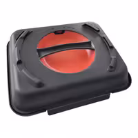 (20 kom) Menubox (višekratni) - 600 ml - bez pregrade - 240x190x90 mm - s integriranim ručkom - stapeljiv - antracit/crvena