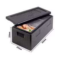 (3 komada) THERMO FUTURE BOX | MENU 3 Izolirana kutija – 20 litara – crna