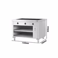 Bufete karstā KOPENHAGEN - 1 240 mm - ar karsto virsmu