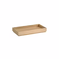Ahşap Sunum Kutusu - VALO - Kahverengi - köşeli - 325x176x45mm - GN 1/3 ile uyumlu