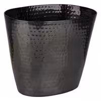 Posuda za hlađenje vina/pjenušca - Aluminij - 2,1 l - Crna, čekićana tekstura