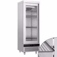 Szafa chłodnicza ze stali nierdzewnej PREMIUM - 600 litrów - z 1 szklanymi drzwiami