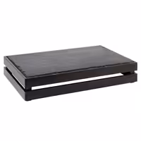 Ahşap Sunum Kutusu - SUPERBOX - Ahşap - Siyah - 555x350x105mm - GN 1/1 ile uyumlu