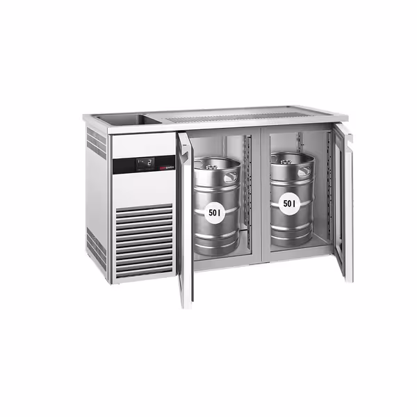 Pivski šank PREMIUM - 1550x700 mm - 2 Staklena vrata
