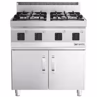 Plinski štednjak - Linija 700 - 800x700x1000 mm - 23 kW - 4 plamenika - samostojeći