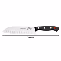 F. DICK | SUPERIOR - Santoku - mit Kullenschliff - Klinge: 180mm