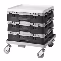 CAMBRO | CAMRACK® - Košara za pranje čaša 1/1 - 25 odjeljaka - Sa 1 produžetkom - 500x500 mm - Crna boja
