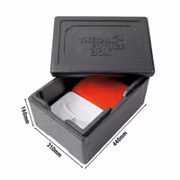 (6 komada) THERMO FUTURE BOX | MENU M izolirana kutija – 9 litara – crna