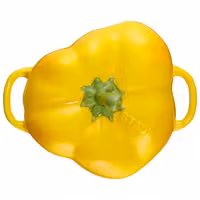 STAUB | CERAMIQUE - Kookpot - Paprikavorm - 0,45 liter - Keramiek - Geel