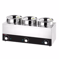 Stolni bain-marie - grijač za umake - 10,5 l - 450 W - 3 lonca s po 3,5 l