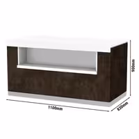 Neutral Buffet Counter PRAG - 1100x830x900mm
