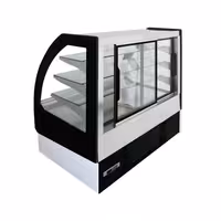 Commercial multideck display fridge - 938mm - 274L - with 3 shelves - rear sliding doors - incl. night blind