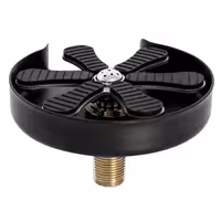 Glass Rinser - G3/8" - Black - with integrated flow regulator
