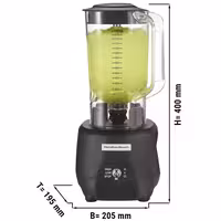 HAMILTON BEACH | Commercial Bar Blender HBB908R – 1.25 L - 745 W - 2 Speeds - Wave~Action System