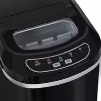 Ledomat - Šuplje kockice leda - 12 kg/24 h - Mat crna