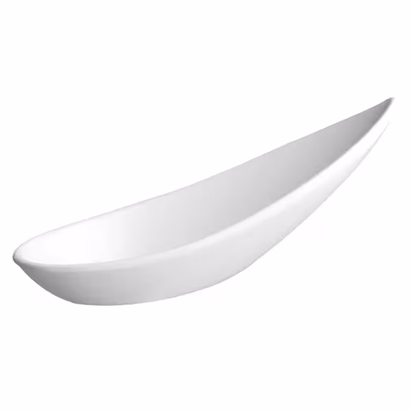 (12 adet) Ordövr Kaşığı FRIENDLY - PET - 110mm - Beyaz