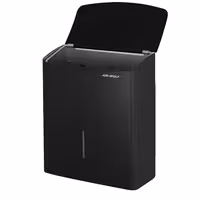 AIR-WOLF | Commercial hygiene waste bin - 10 litres - Stainless steel - Matt black