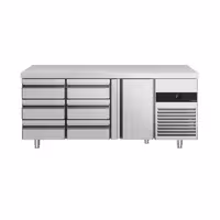 Commercial Counter Fridge PREMIUM - 1865x700mm - with 1 door - 6 drawers - capacity 474 litres