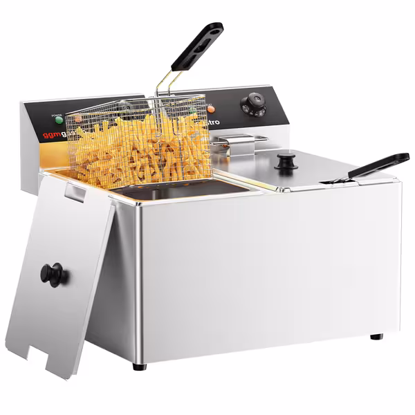 Friteuză electrică dublă - 8+8 litri - 6,5 kW