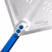 Lopata za pizzu - AZZURRA - anodizirani aluminij - ojačana lopata - 330x330 mm - perforirana - drška aluminijska