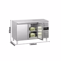 Rashladni pult ECO - 1360x700 mm - s 2 vrata - Ventilirano hlađenje