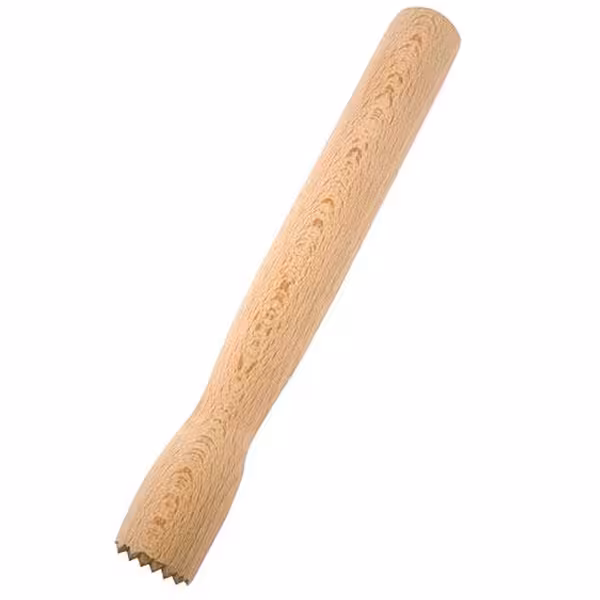(6 adet) Mojito Tokmağı - Ahşap (Kayın) - Uzunluk: 21cm - Kahverengi