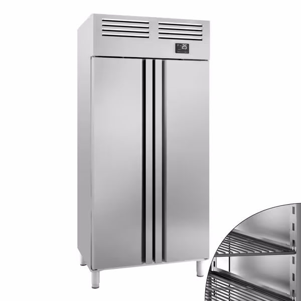 Szafa chłodnicza ze stali nierdzewnej Premium PLUS – GN 1/1 – 745 litrów – dwudrzwiowa
