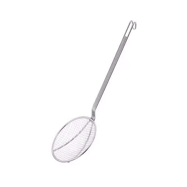 Lingură pentru prăjit - Ø 140 mm - Lungime mâner: 340 mm - Oțel inoxidabil