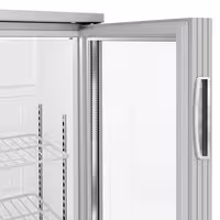 Commercial Back Bar Cooler - 900mm - 220 litres - with 2 glass swing doors - Grey