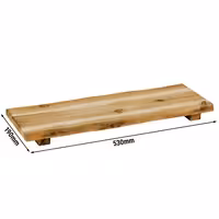 (4 pieces) Serving board with legs - 190x530x40mm