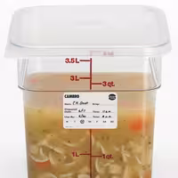(24 szt.) CAMBRO | Etykiety do rotacji żywności StoreSafe® – 76 x 50 mm – 250 etykiet w rolce