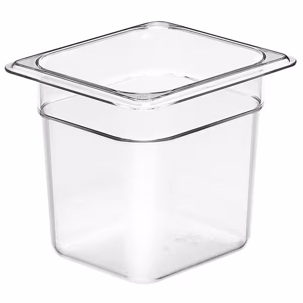 (6 szt.) CAMBRO | Pojemnik GN 1/6 CAMVIEW® – kopolimer – wysokość: 150 mm – bez BPA – przezroczysty