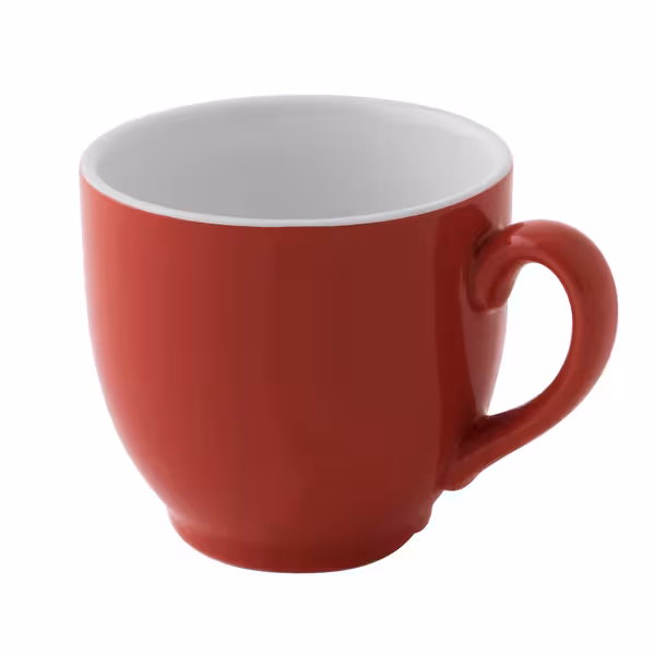 (6 kom) Colors - Šalica za kavu - 140 ml - Crvena