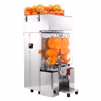 Automatski sokovnik za naranče - 200 W - s košara, 20 naranči/min & Ø 40–90 mm, perivi dijelovi, sigurnosni prekidač, max visina čaše n/d - Nehrđajući čelik (Stolna)