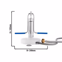 Glass Rinser with suction base and hose