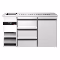 Direct Draw Beer Dispenser / Kegerator PREMIUM - 1550x700mm - 1 Door & 3 Drawers