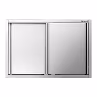 خزانة حائط ستانلس ستيل PREMIUM - 1200x400mm - مع باب انزلاقي - ارتفاع 800 mm