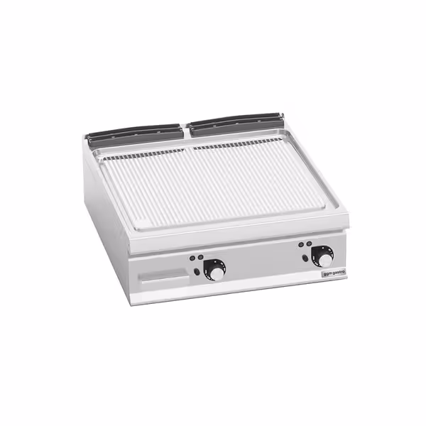 Elektromos rostlap - 13,2 kW - Bordázott - Sütőfelület: 800x900 mm - asztali - Professzionális