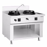Fogão wok a gás - 30kW - 2 queimador(es) - incl. 1 torneira(s)