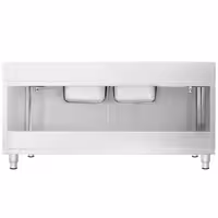 Sudoper s ormarićem PREMIUM - inox - 2000 x 700 mm - sa 2 korita - korita sredina