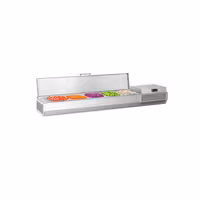 Aukstuma galda vitrīna PREMIUM PLUS - 1493x413 mm - 5 x GN 1/3