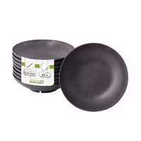 (60 pcs) Deep Plate - deep - Bio-Compound - Ø215mm - Grey
