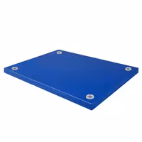 Neslīdošs griešanas dēlis - 300x500 mm - Biezums: 20 mm - HACCP atbilstošs - PE500 (HDPE) polietilēns - Zils - Var mazgāt trauku mazgājamā mašīnā