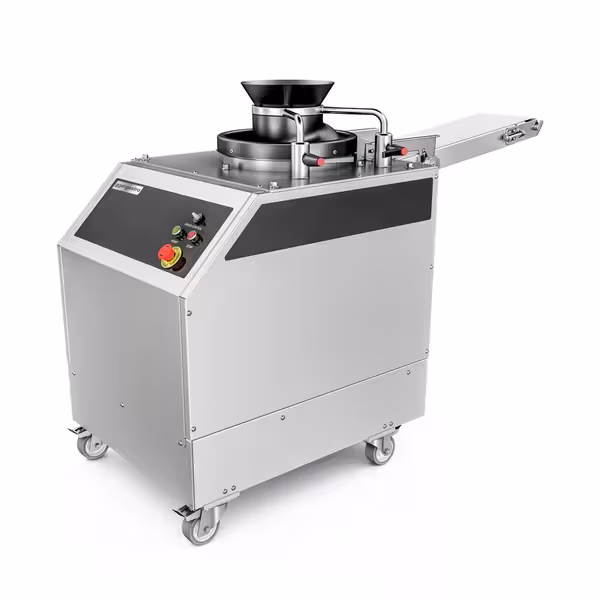 Pekarski zaokruživač tijesta - za tijesto za pizzu i kruh - 1,50 kW - Raspon težine: ~20–1.000 g - 600x1.340 mm - max. 2500 kom/h