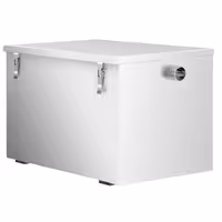 Profesionalni separator masti - 132 l - s taložnikom 52 l - do 200 obroka/dan - inox - sukladno EN 1825 - s kuglastim ventilom - za mobilnu instalaciju