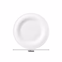(6 adet) SELTMANN WEIDEN | Tabak - düz - Ø 170 mm - Beyaz
