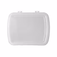 (60 pcs) Reusable Polypropylene Lid - 245x200mm - Clear - fits Reusable Bowls with 245x200mm