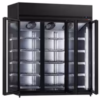 Commercial Beverage Display Fridge – 1800 litres – with 3 glass doors & advertising display
